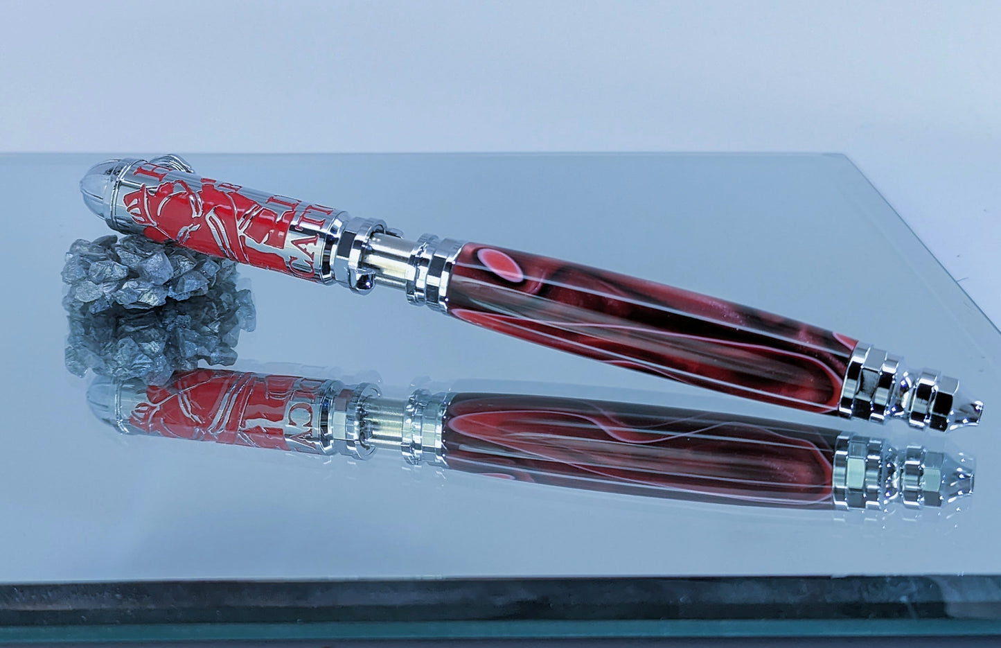 Red twist and lock firefighter