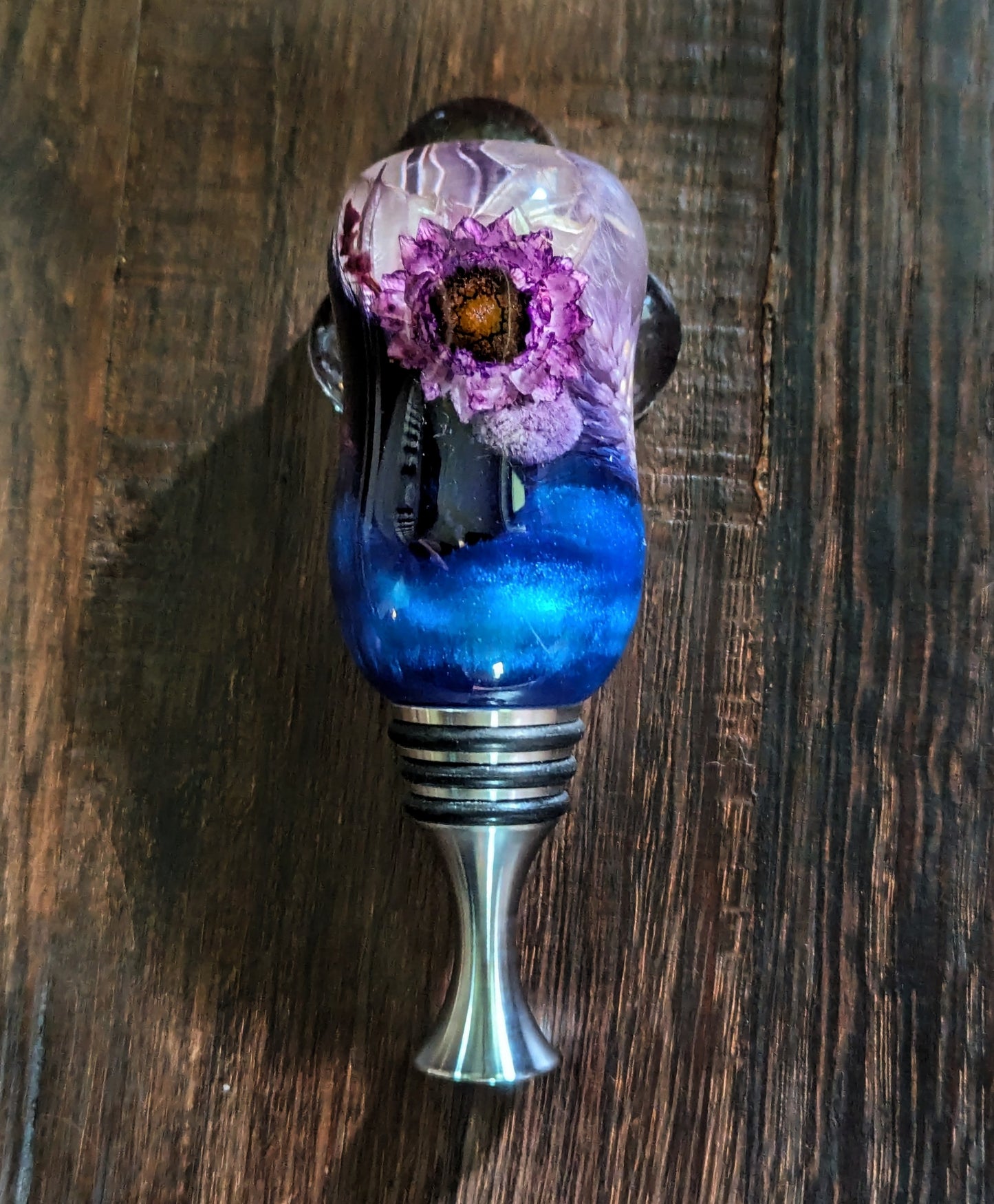 Flower bottle stopper