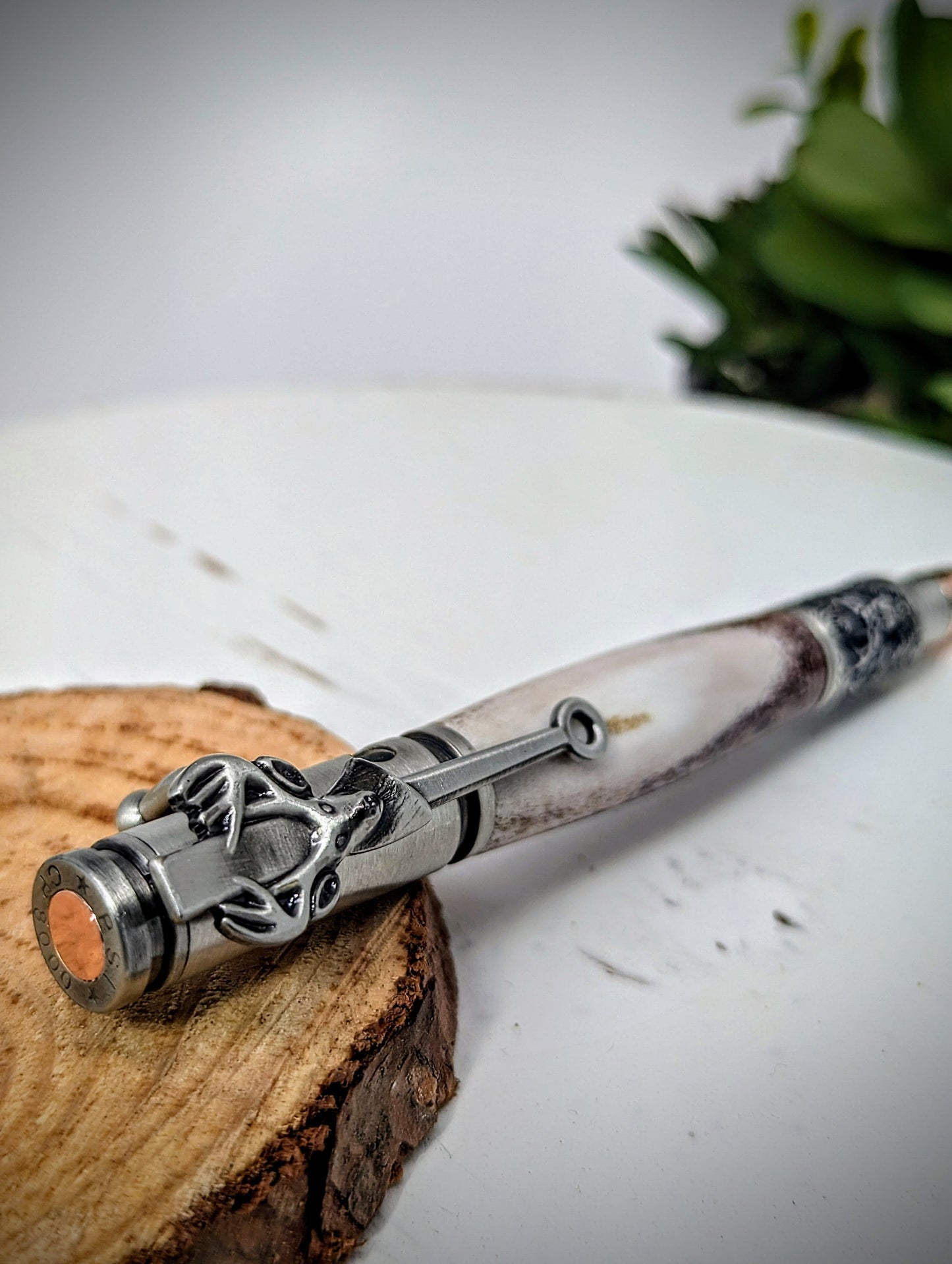 Deer Antler Bolt Action Pen