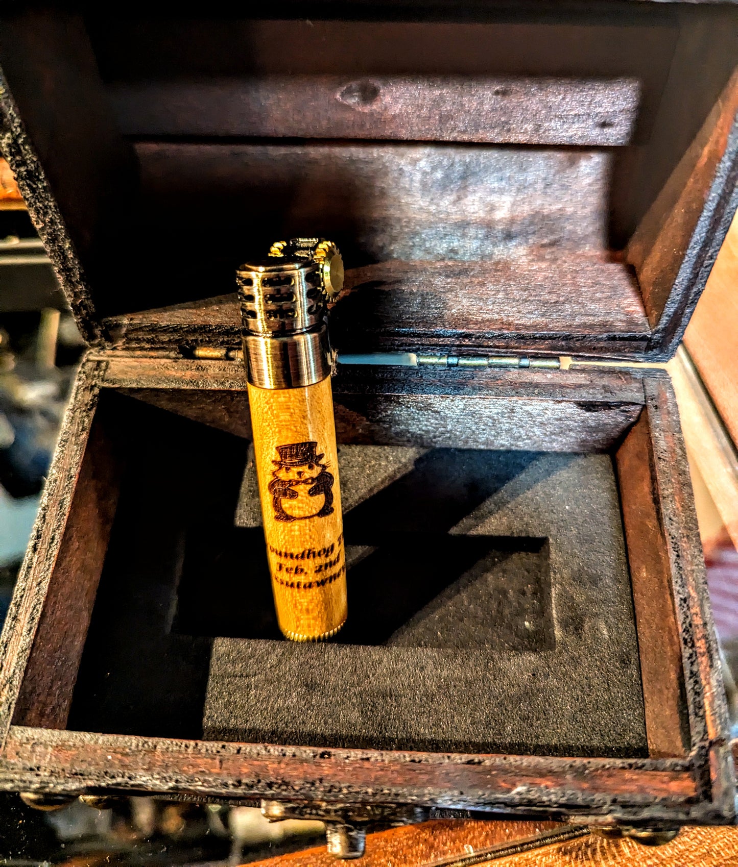 Groundhog Day Lighter multiple color options available. Please specify in special instructions.