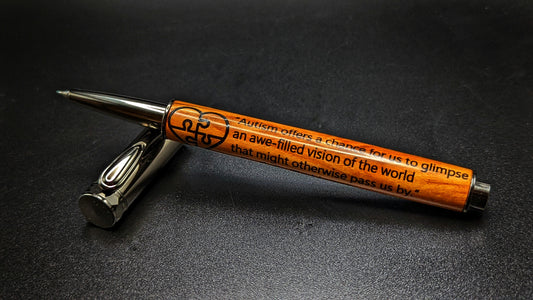 Autism Pen with Custom Engraving and Magnetic Cap (Made to order)