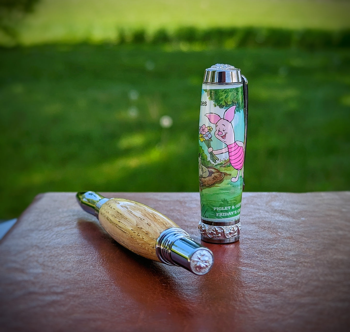 Piglet stamp with Ashdown forest 100 acre wood