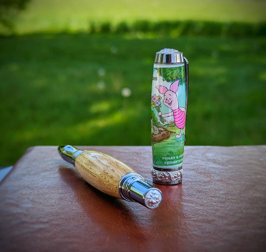 Piglet stamp with Ashdown forest 100 acre wood