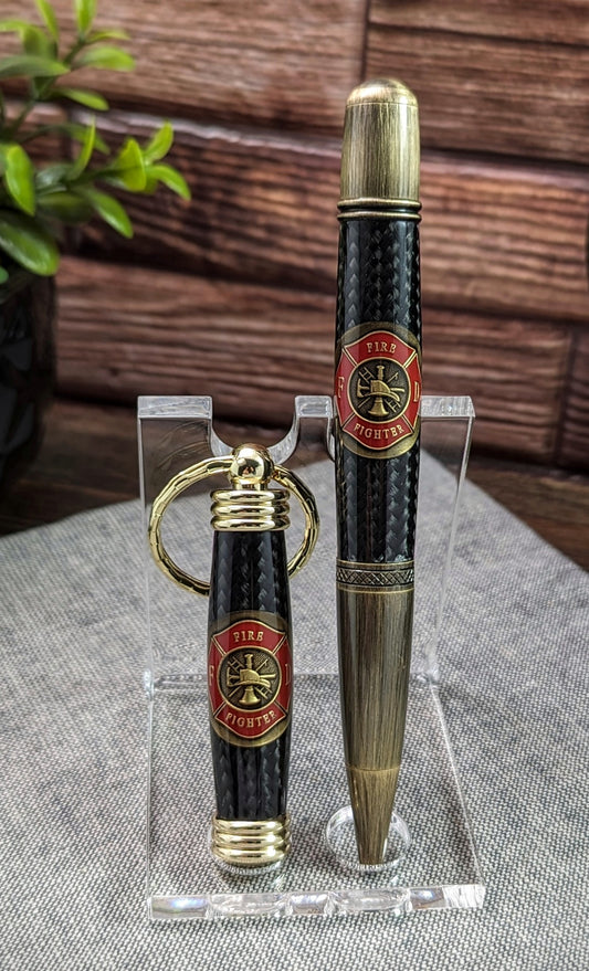 Firefighter medallion gift set