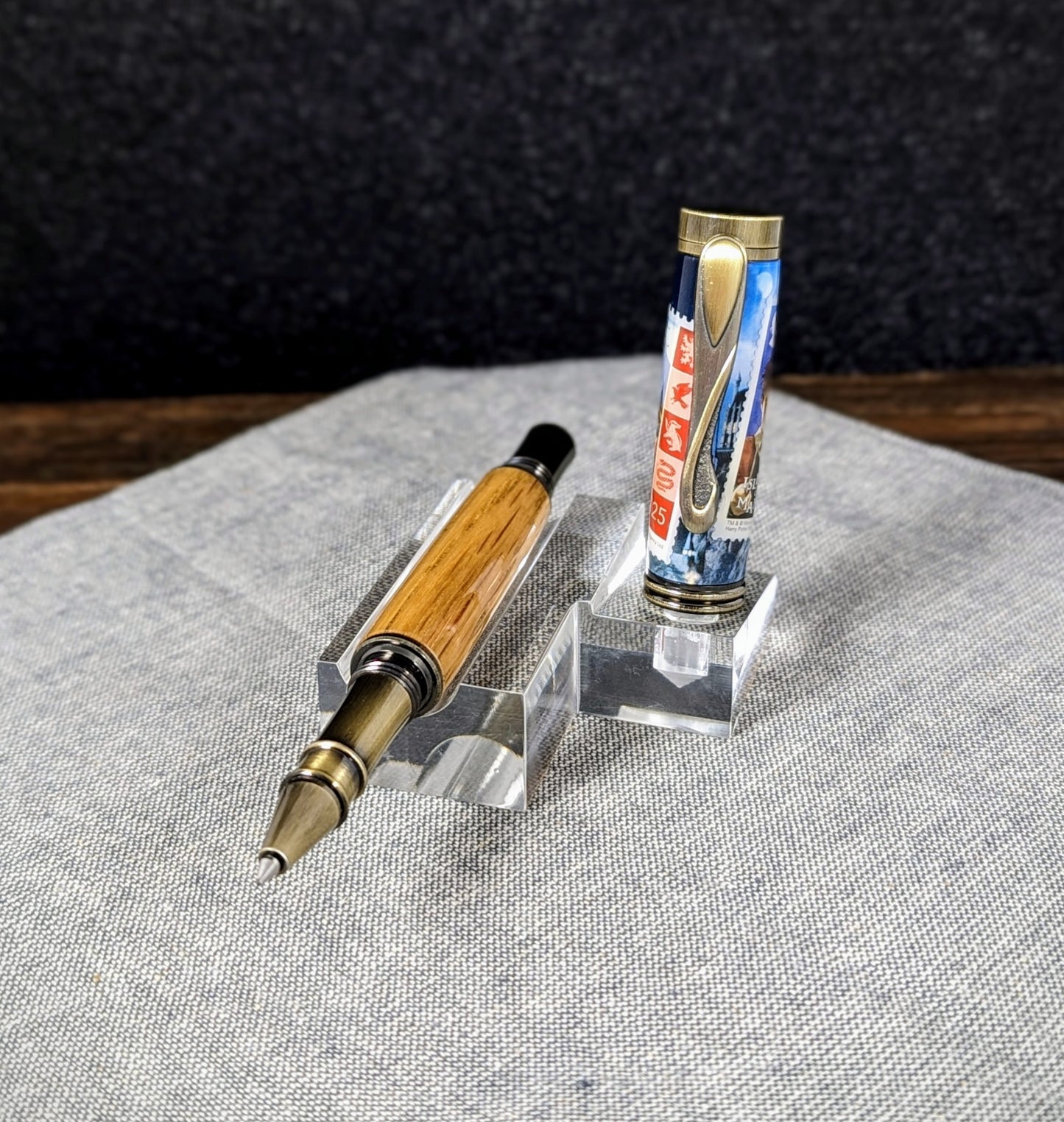 Harry Potter Durham Cathedral Collector’s Pen – Made with Historic Oak & Harry Potter Isle of Man Stamp