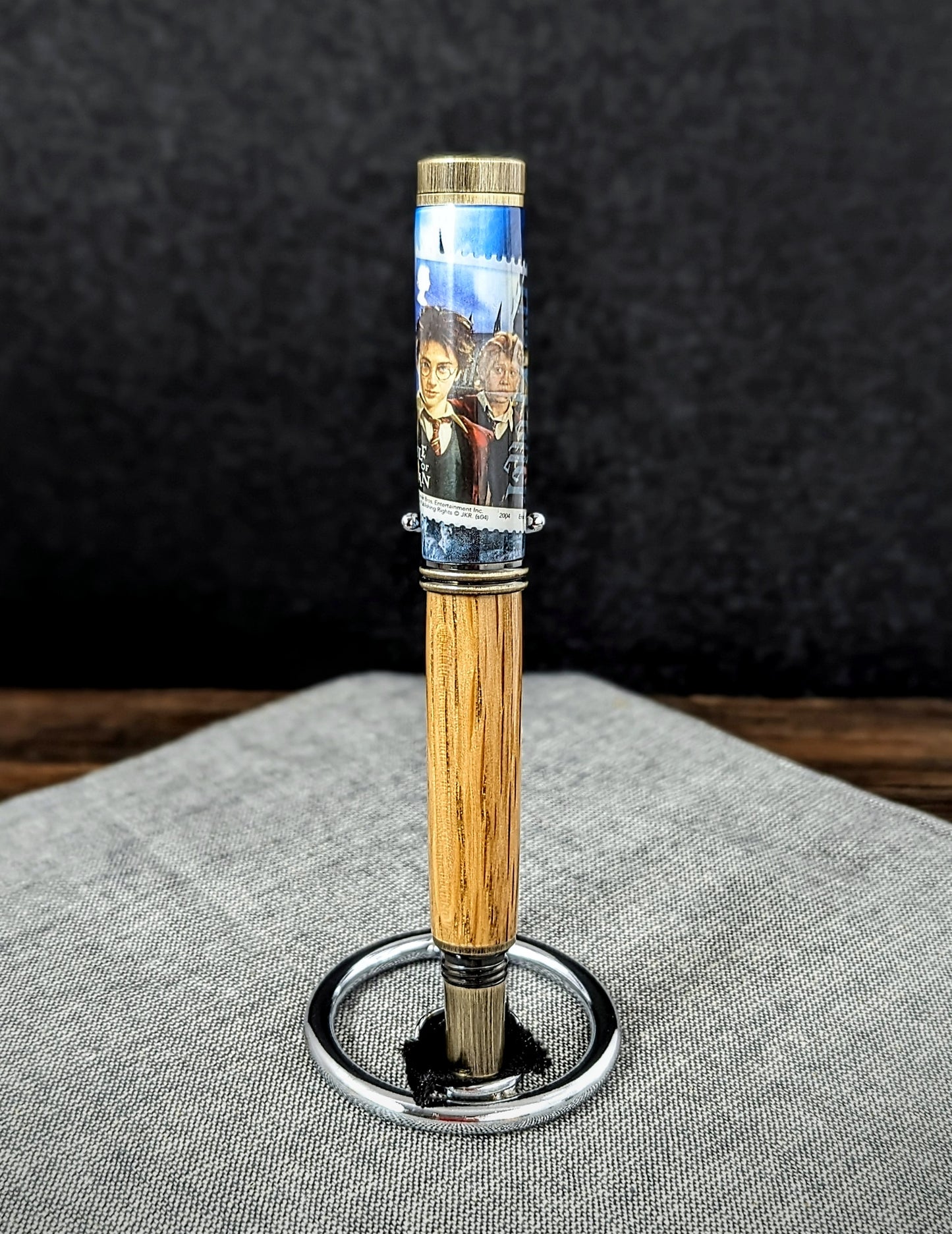 Harry Potter Durham Cathedral Collector’s Pen – Made with Historic Oak & Harry Potter Isle of Man Stamp