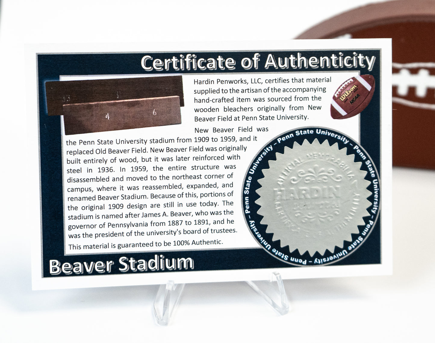 Penn State Rollerball made with stadium seating