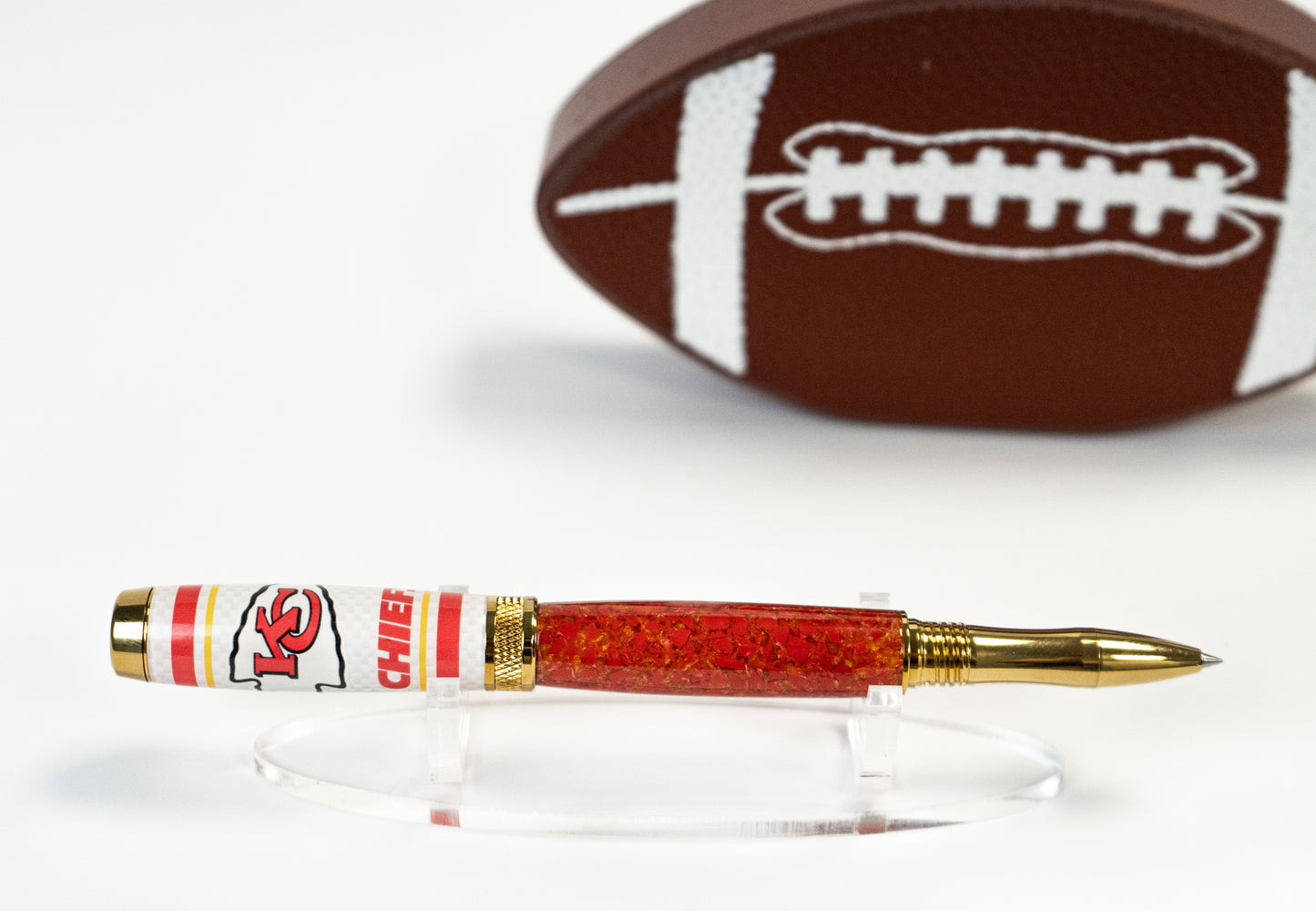 KC Chiefs Rollerball made with stadium seating