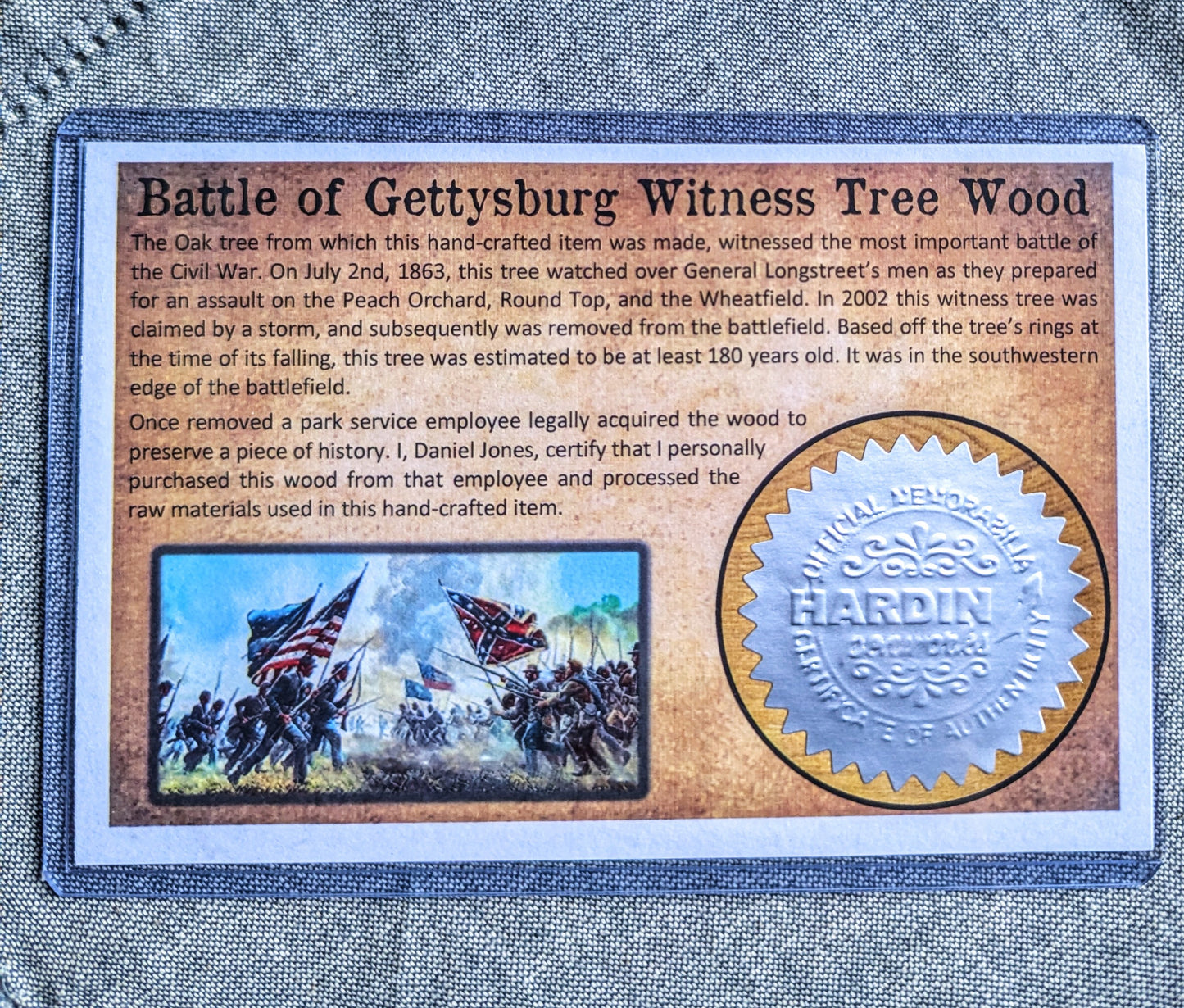 Battle of Gettysburg Witness Tree Pen