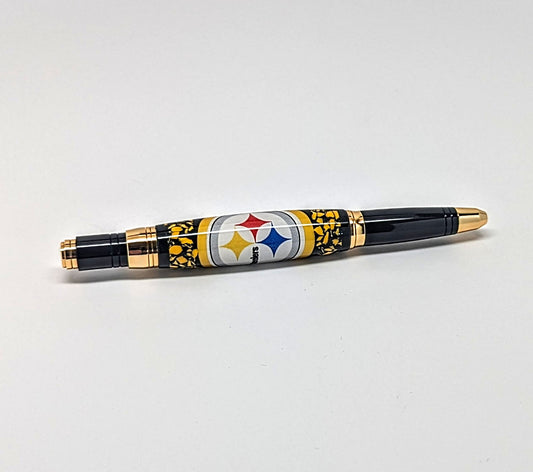 Steelers twist pen made with stadium seating (Black&Gold)