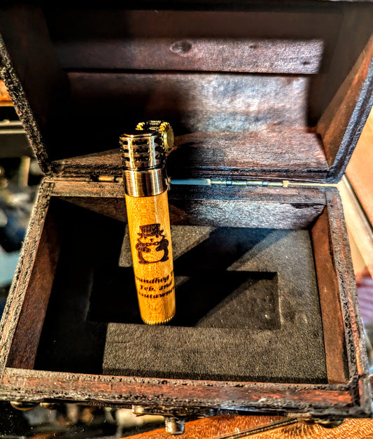 Groundhog Day Lighter multiple color options available. Please specify in special instructions.