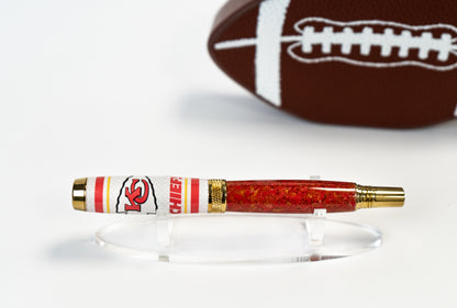 KC Chiefs Rollerball made with stadium seating