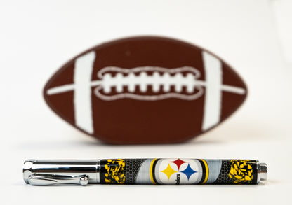 Steelers Rollerball made with stadium seating w/ magnetic cap (Chrome)