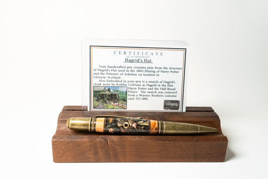 Hagrid’s Hut Collector’s Pen – Made with Authentic Film Relics